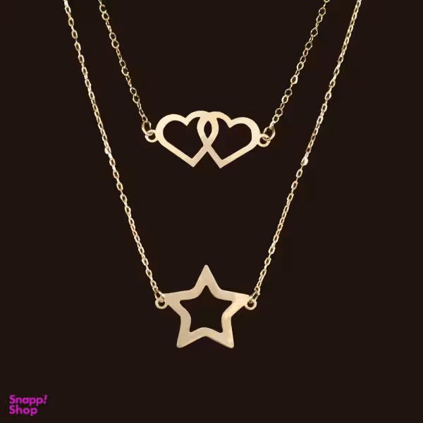 گردنبند طلا 18 عیار زنانه سانا گالری کد D9857