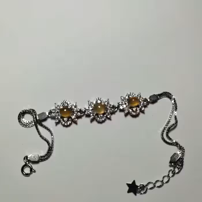 دستبند عقیق زرد