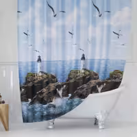 پرده حمام دلفین مدل Tor-9298 سایز 180×200سانتی متر