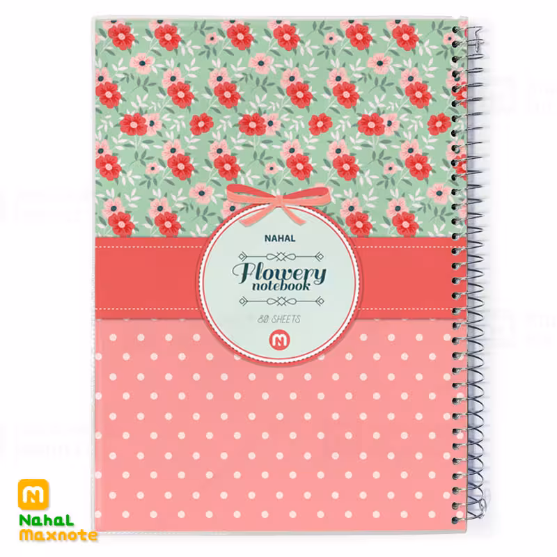 دفتر 80 برگ سیمی طلقی کد 3812.طرح 5