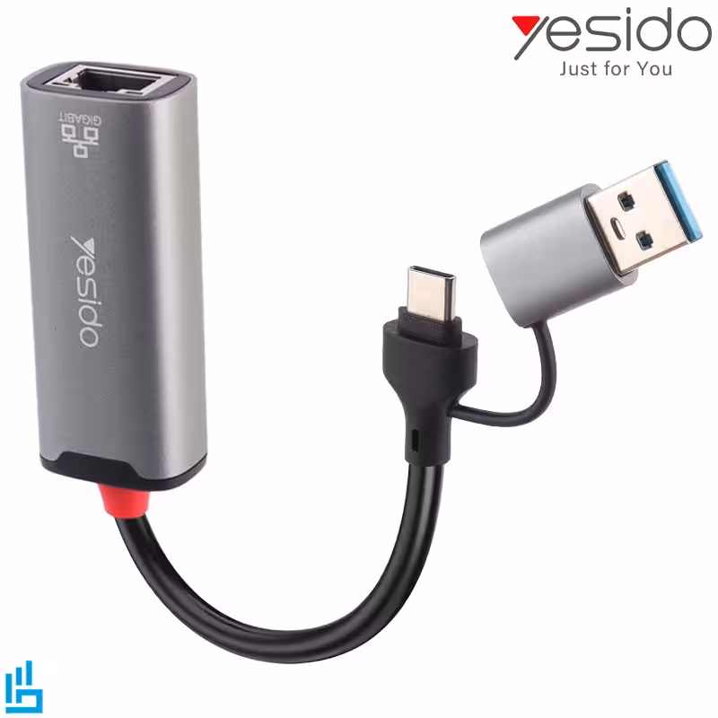 هاب USB یسیدو2 پورت HB26 YESIDO LAN