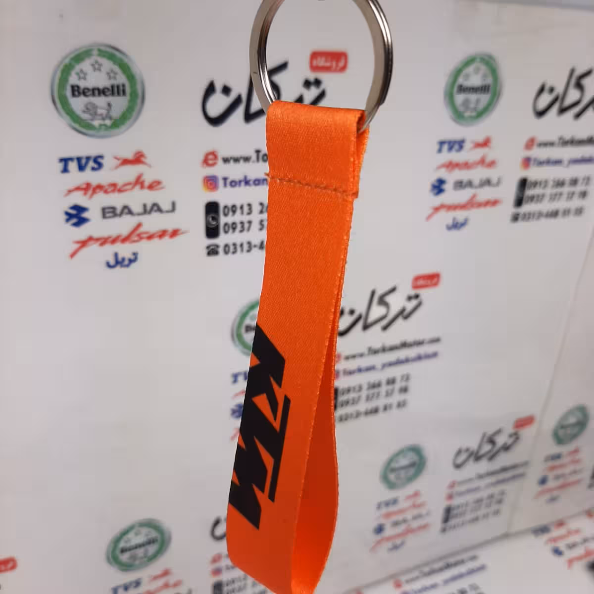 سرکلیدی ( جاکلیدی ) پارچه ای برند کی تی ام KTM کی تی ام ( نارنجی )