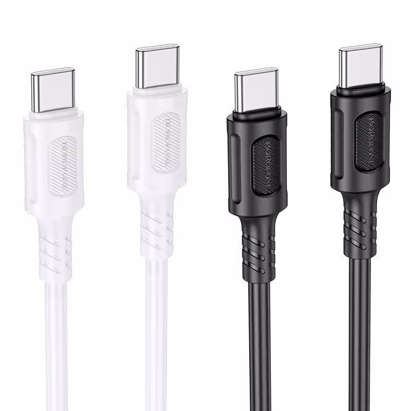 کابل شارژ 60 وات USB-C به USB-C بروفون مدل BX111 طول 1 متر
