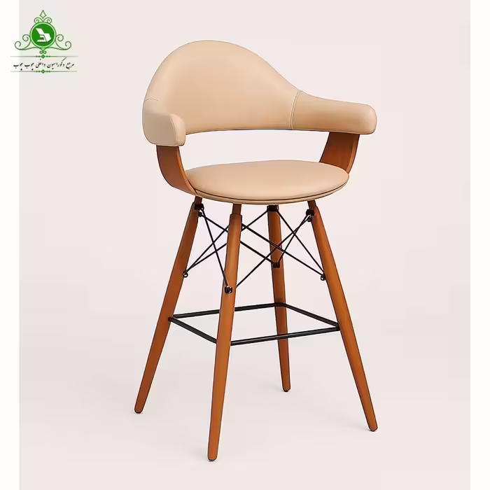 صندلی اپن کد 25 پایه ایفلی چوبی