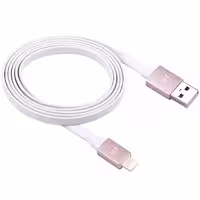 کابل جاست موبایل ALUCABLE LIGHTNING FLAT DELUXE 1.2 متر رزگلد - Hiapple.ir