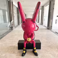 مجسمه دکوراتیو خرگوش فضانورد