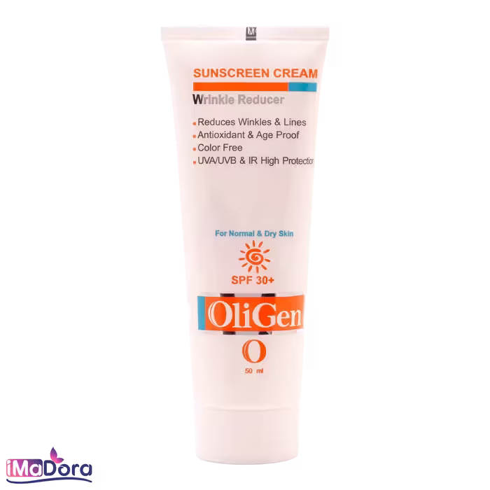 کرم ضد آفتاب ضد چروک پوست خشک الی ژن  SPF 30