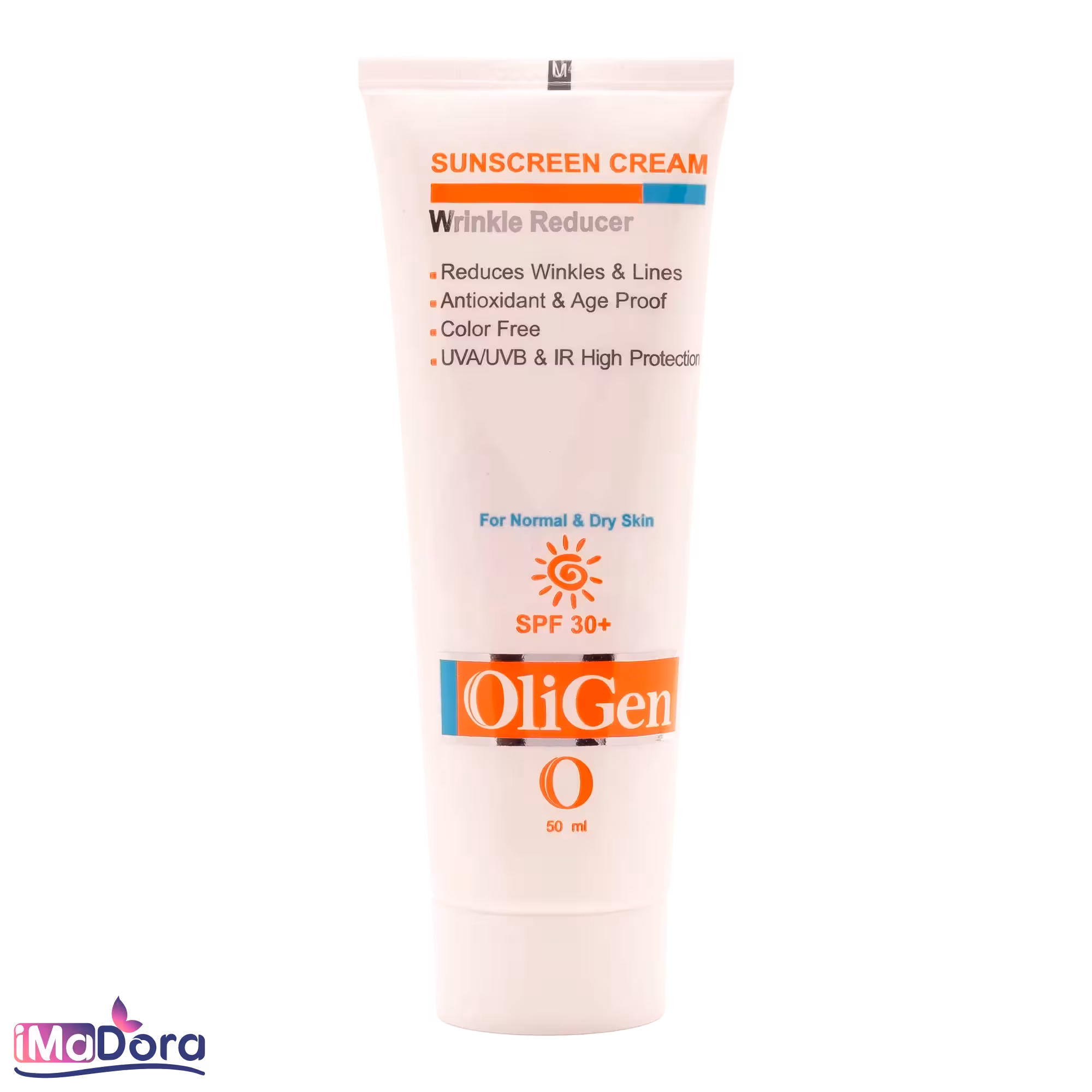کرم ضد آفتاب ضد چروک پوست خشک الی ژن  SPF 30