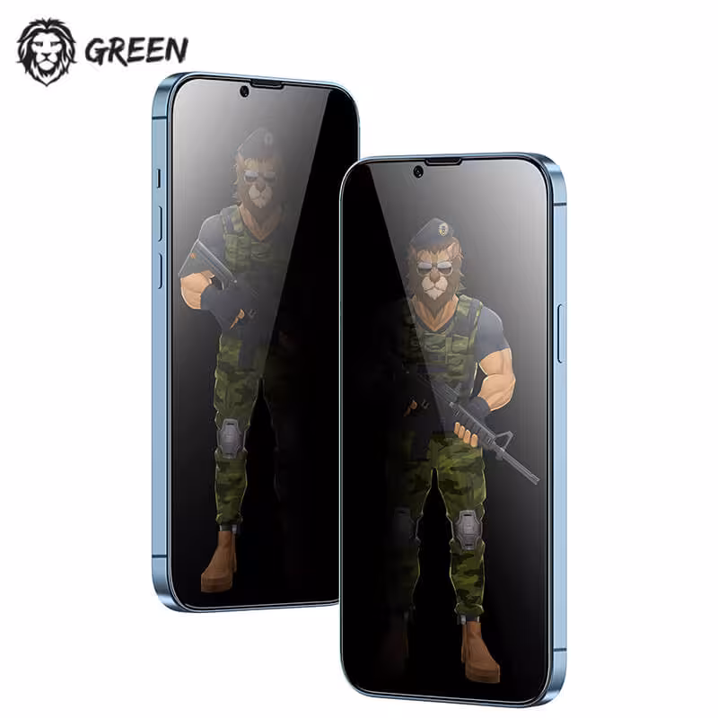 گلس لبه نرم پرایوسی iPhone 13 Pro گرین لاین Green 3D PET Privacy Glass