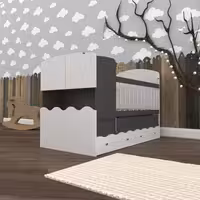 تخت کودک و نوجوان اعیان طرح ستاره مدل FH591 سایز 80×180 سانتی متر