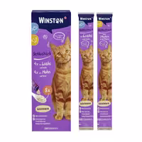 بستنی گربه وینستون Winston در 2 طعم مرغ و ماهی (8 عددی)