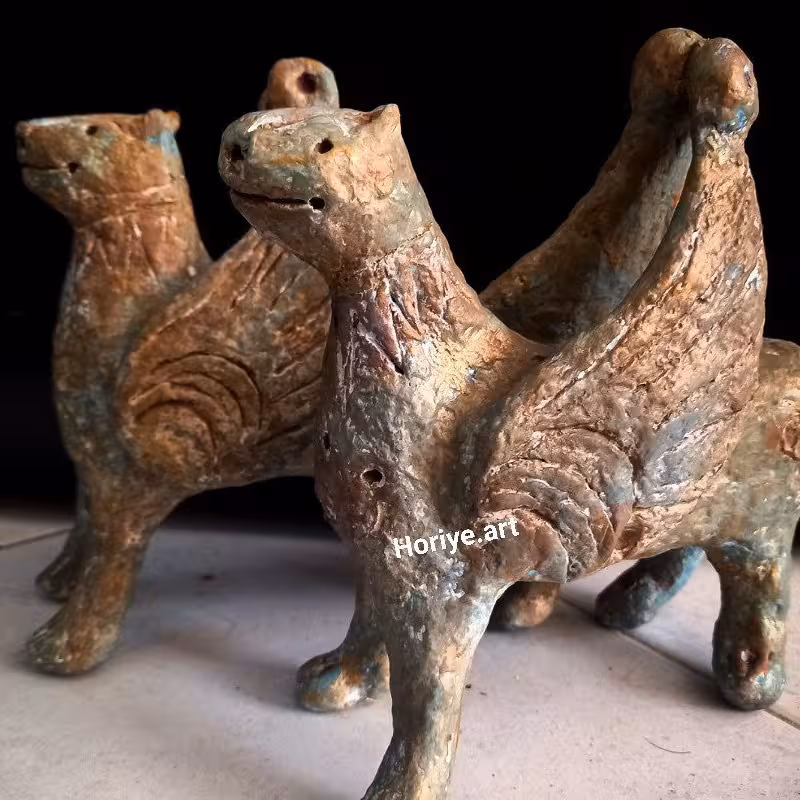 مجسمه شیر بالدار  باستانی  ایران 
