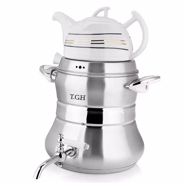 کتری قوری قیطاسی مدل 8090 کف چدن