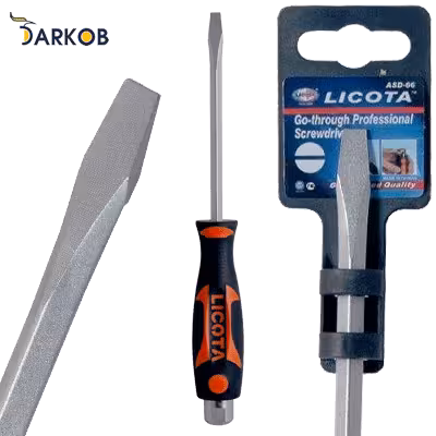 پیچ گوشتی ضربه خور دو سو لیکوتا مدل ASD-6612565-HT