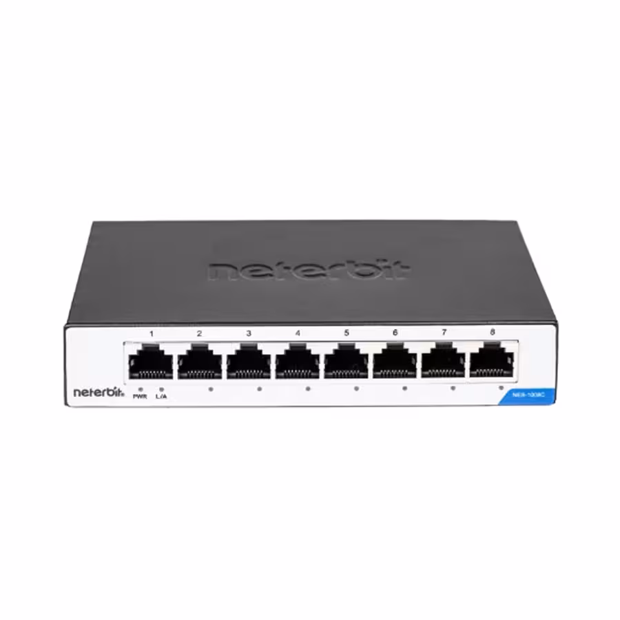 سوئیچ 8 پورت غیر مدیریتی نتربیت مدل NES-1008C