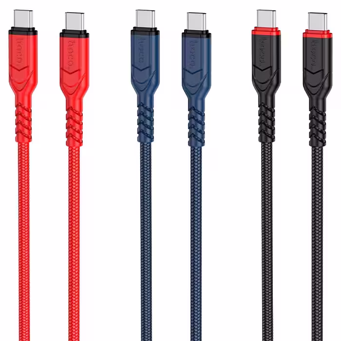 کابل شارژ 60 وات USB-C به USB-C هوکو مدل X59 طول 1 متر