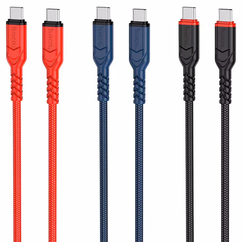 کابل شارژ 60 وات USB-C به USB-C هوکو مدل X59 طول 1 متر