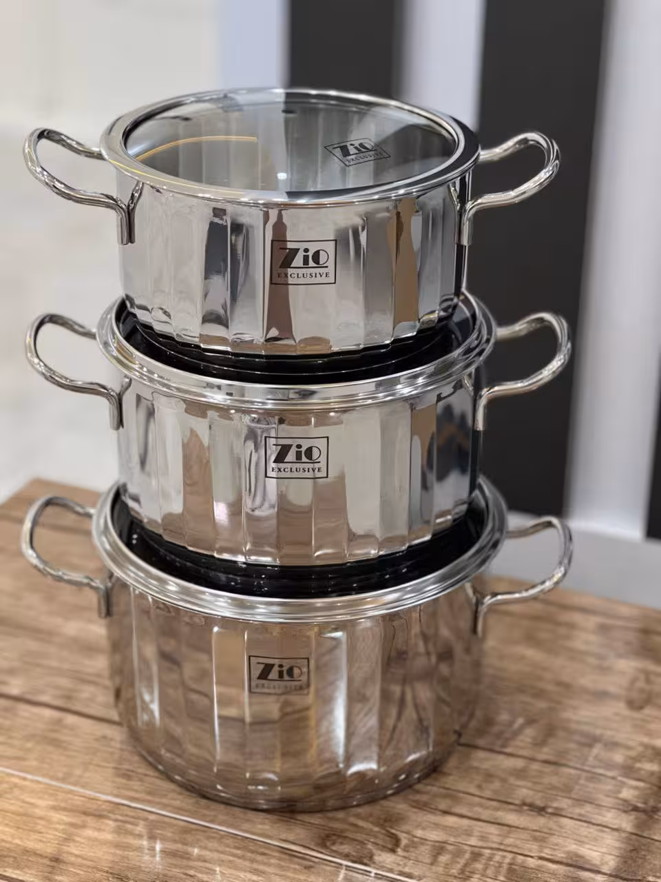 سرویس قابلمه استیل زیو ترکیه مدل 1516