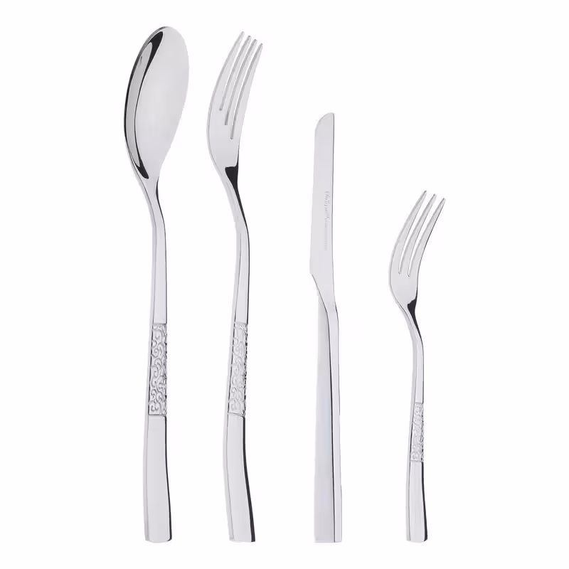 سرویس قاشق و چنگال 24 پارچه یونیک مدل 5810 کد 005