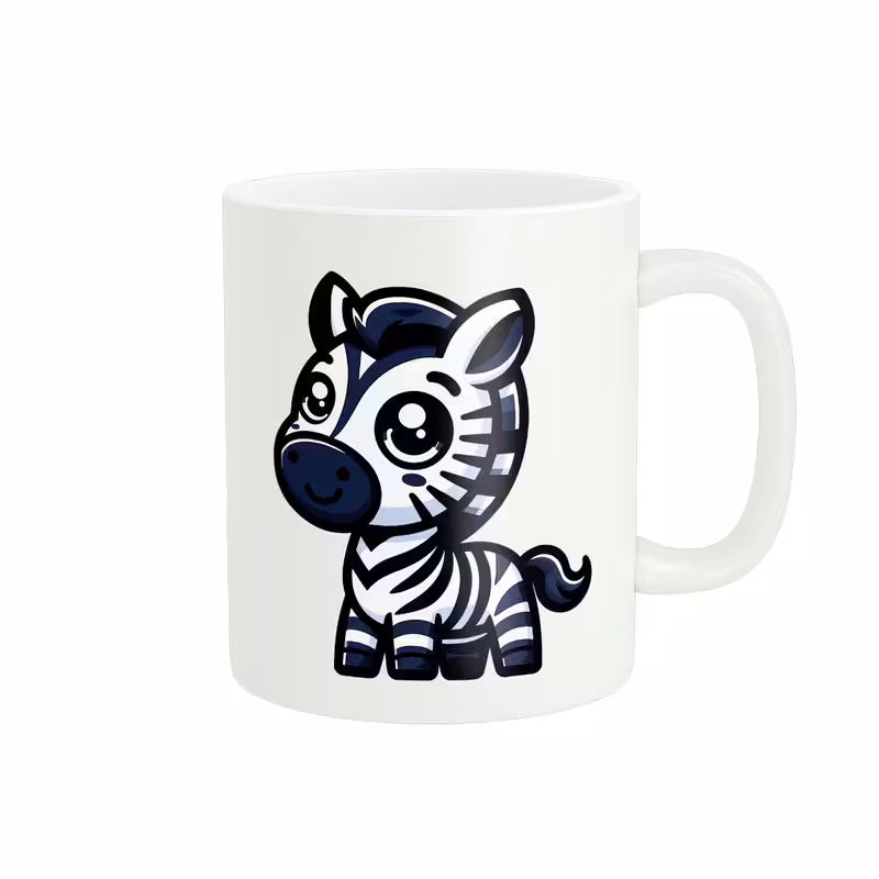 ماگ طرح گورخر کارتونی کد 017