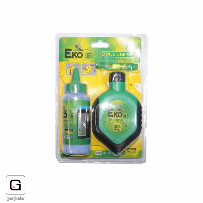 چاک لاین 30 متری پلاستیکی تراز دار اکو