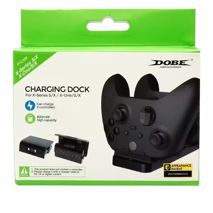 پایه شارژ دسته بازی ایکباکس به همراه باتری 1200 میلی آمپری مخصوص سری one - s - x