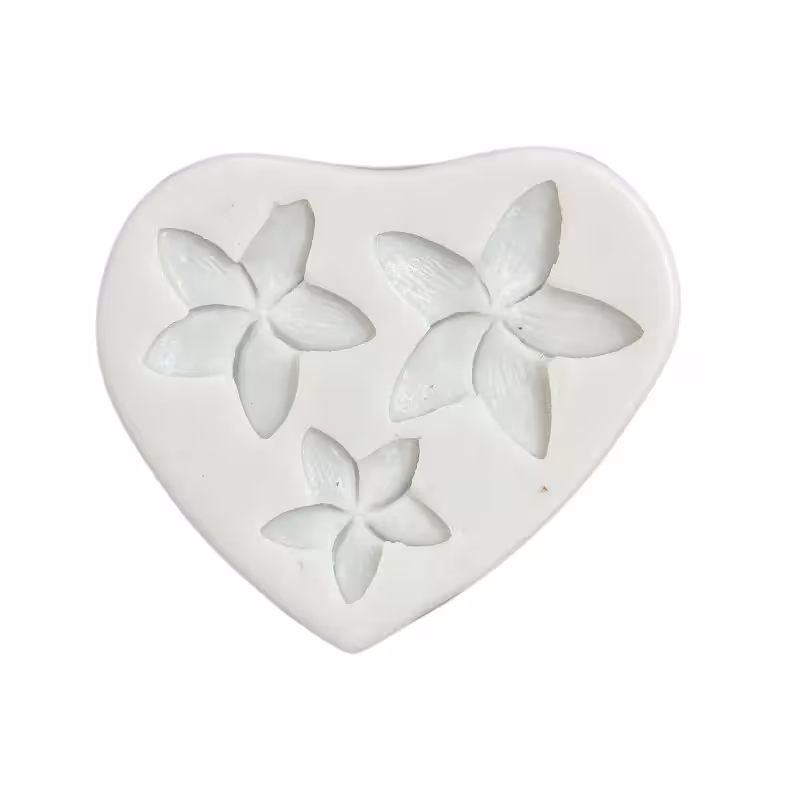 قالب سیلیکونی گل ستاره ای 3 عددی 2 تا 4 سانت