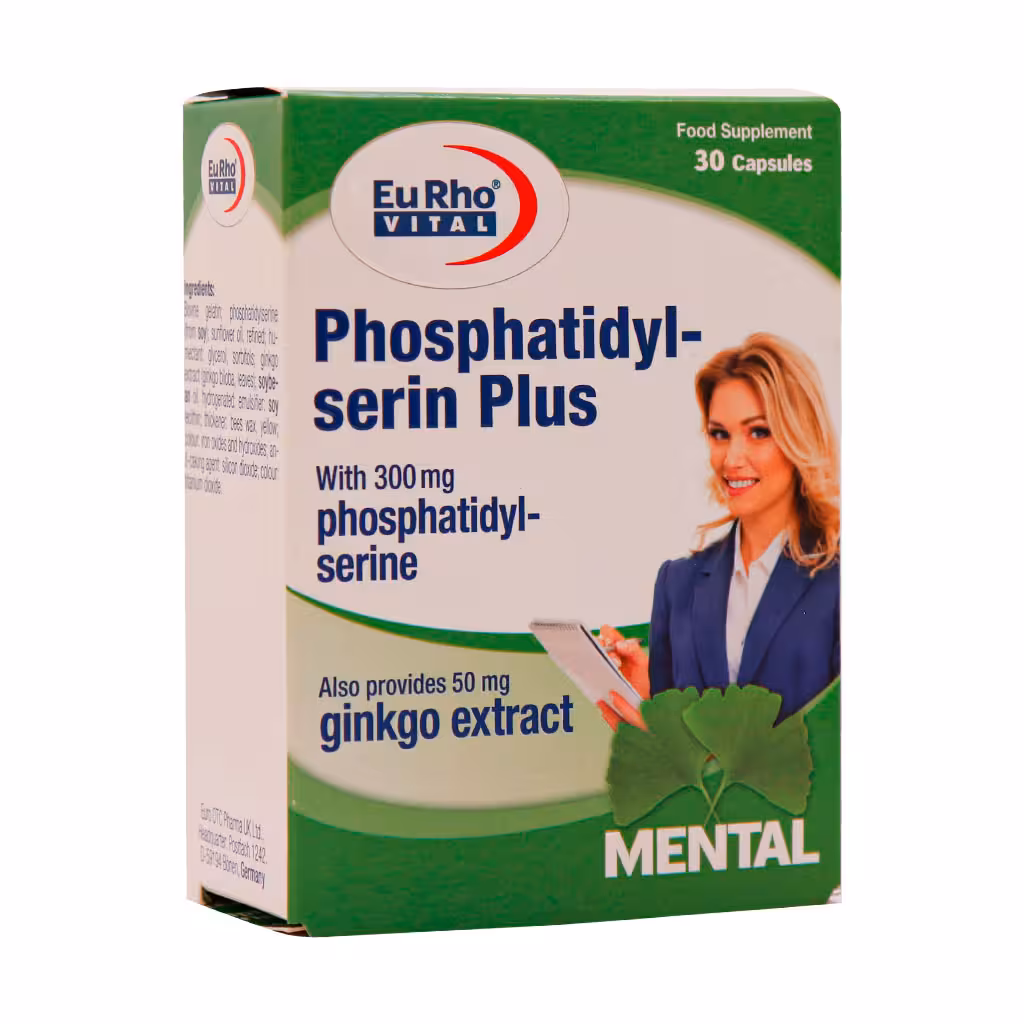 کپسول فسفاتیدیل سرین پلاس یوروویتال 30عدد | Eurho Vital Phosphatidyl Serin Plus