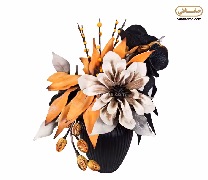 گلدان و گل فوم طرح مارینا