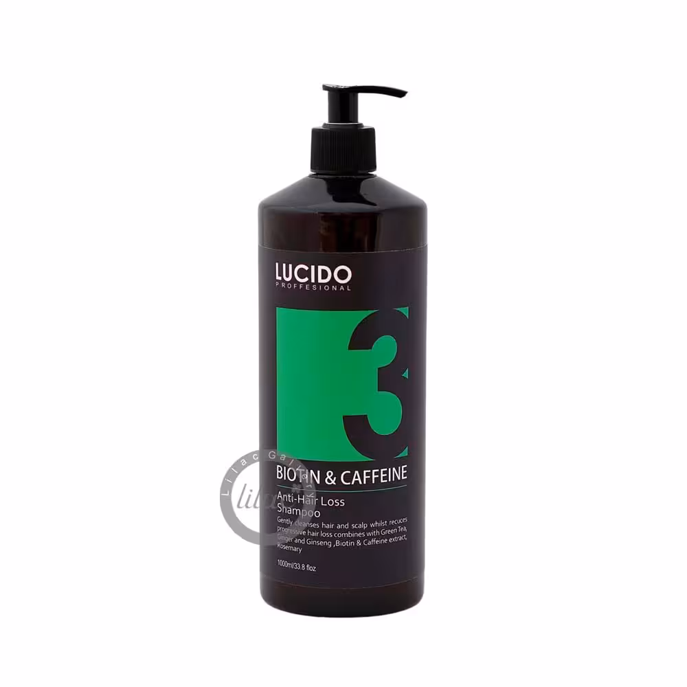 لوچیدو lucido شامپو ضد ریزش بیوتین کافئین 1000 میل