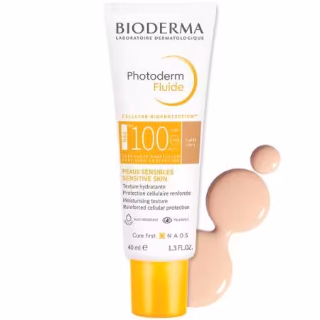 فلوئید ضد آفتاب رنگی فتودرم بایودرما مدل Claire Light SPF100