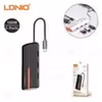 هاب 5 پورت تایپ سی الدینیو LDNIO 5in1 Type-c Hub Adapter DS-25H توان 100 وات