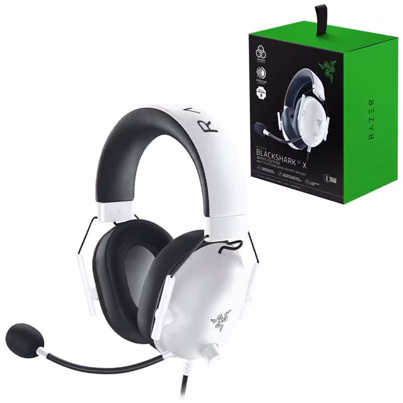 هدست گیمینگ سیم دار Razer BlackShark V2 X White