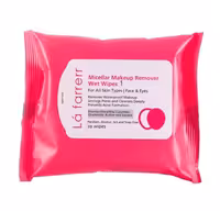 دستمال مرطوب آرایش پاک کن لافارر مناسب انواع پوست 1 حجم 20عدد