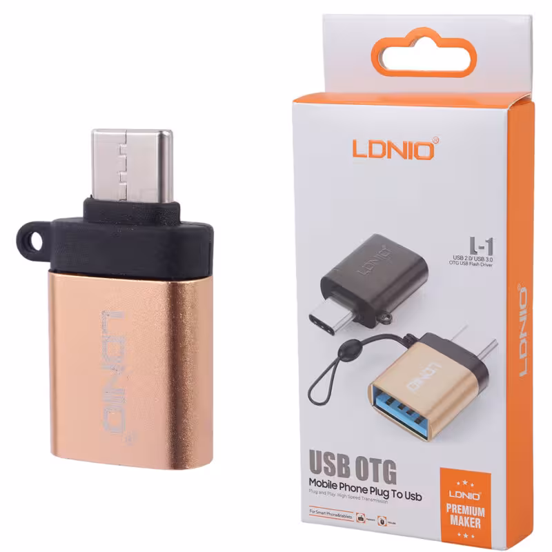 تبدیل USB OTG به تایپ سی الدینیو L-1