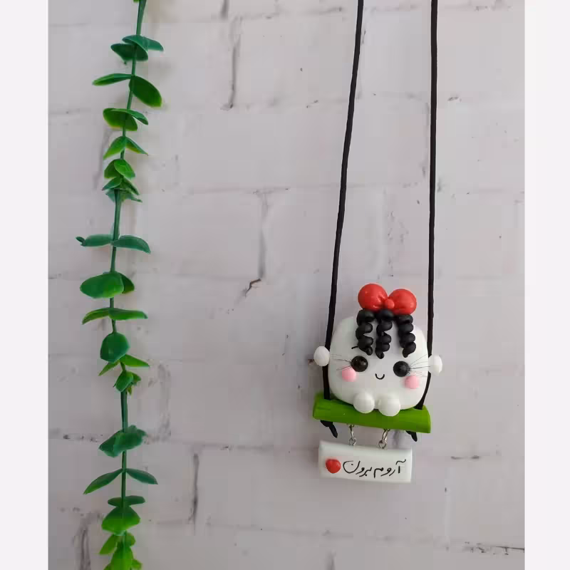 آویز ماشین قند پاپیون قرمز | amazonchi