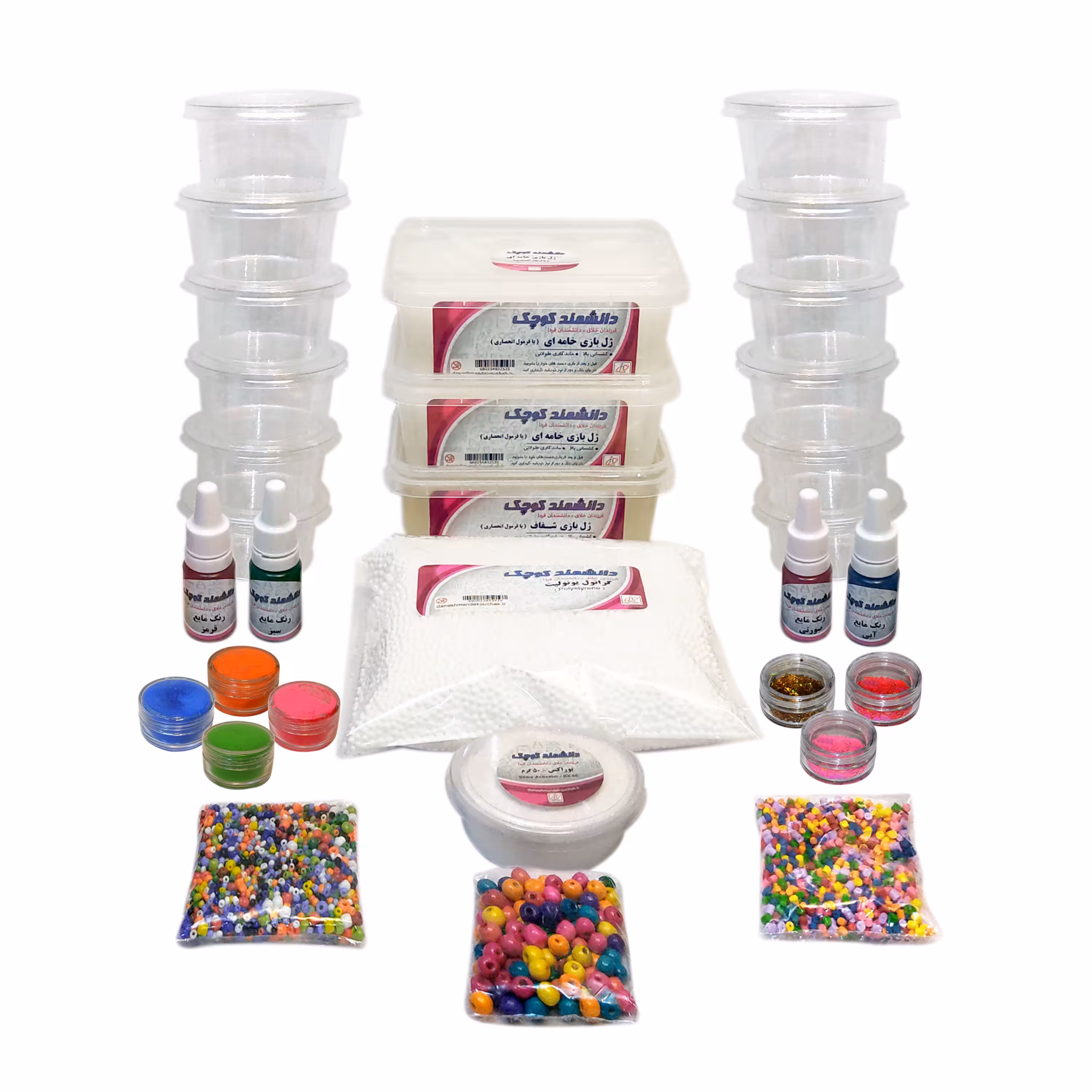 اسلایم دانشمند کوچک مدل رنگ آمیزی  کد S-C310 مجموعه 31 عددی