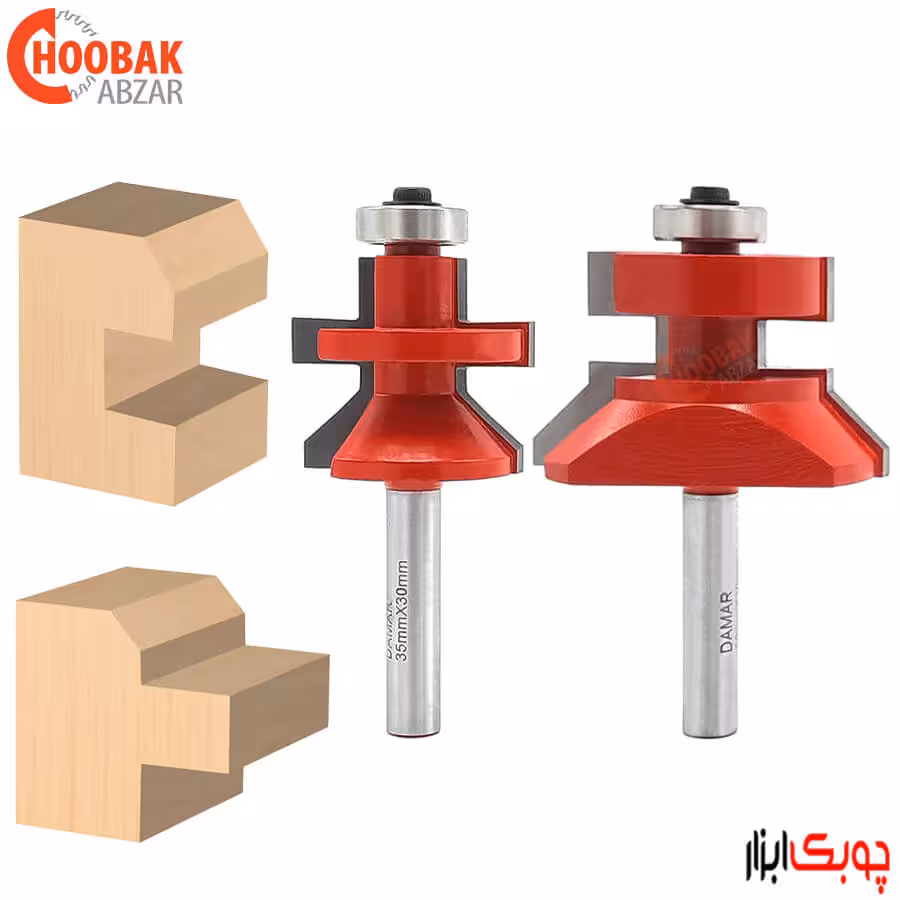 ست تیغ اتصال فاق و زبانه دامار