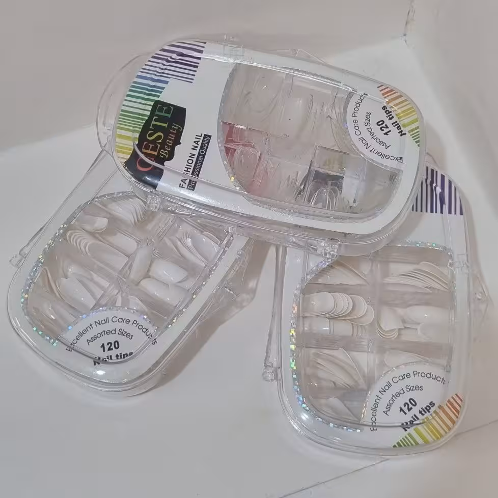 ناخن مصنوعی خام
بسته ای 
رنگ سفید و شیشه ای
مدل عقابی و اشکی