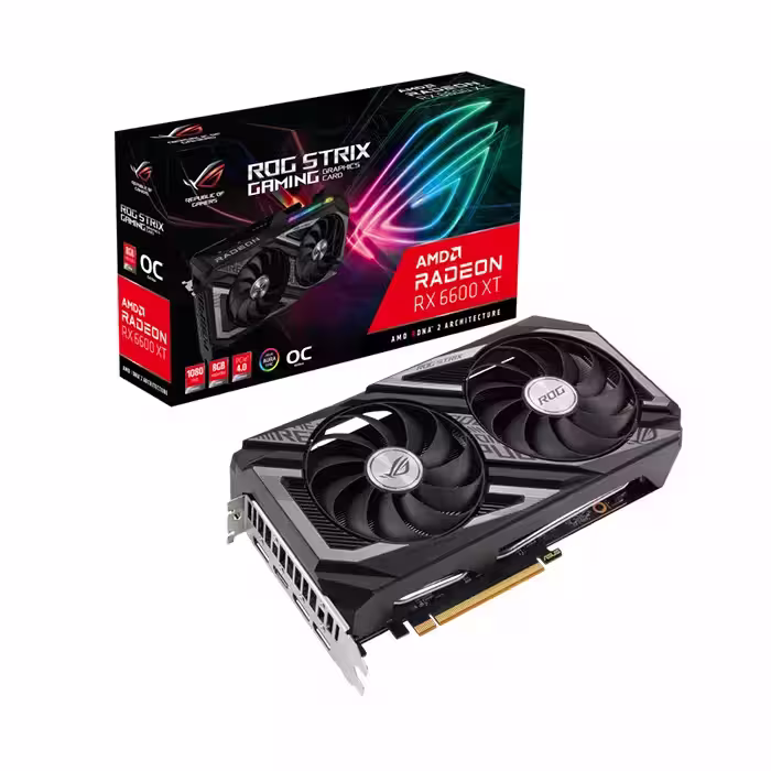 کارت گرافیک ایسوس ROG STRIX GAMING RX 6600 XT 8G OC Edition