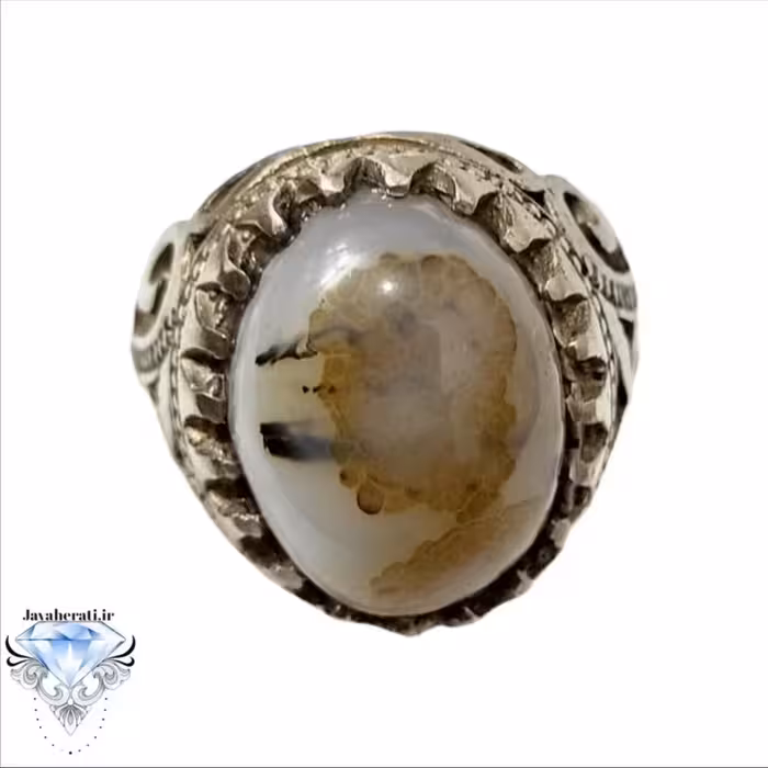 انگشتر شجر مصور نیم رخ معدنی و کلکسیونی a24