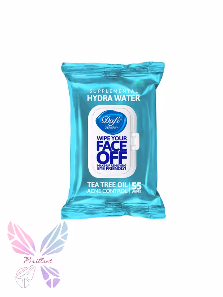 دستمال مرطوب درب دار دافی مدل هیدرا واتر بسته 55 عددی