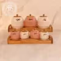 EMBICO ام بی کو پاسماوری 7 پارچه  طرح بشکه صورتی  PINK-4053