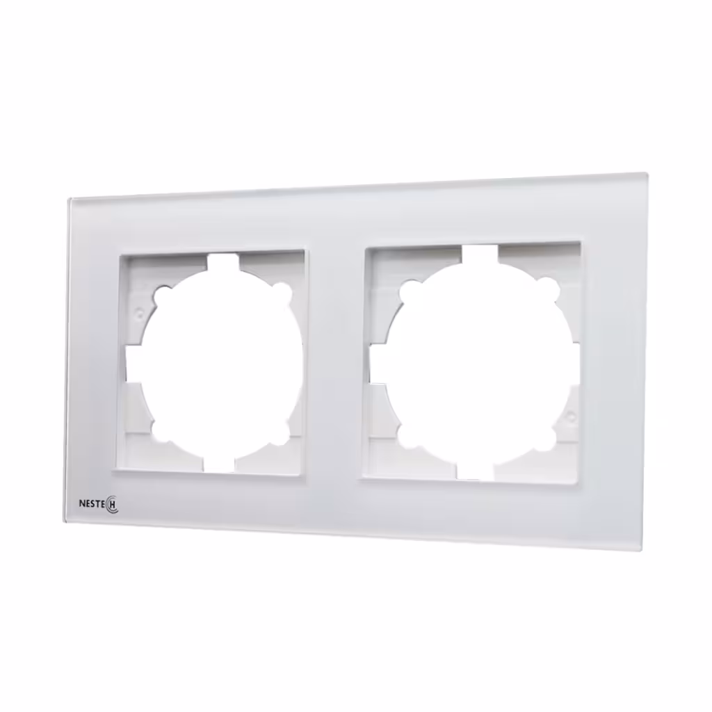 کادر شیشه دو خانه نستک سری Crystal مدل FR2CL00X02