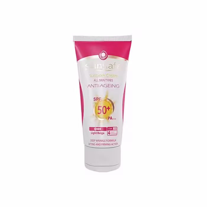 سان سیف کرم ضدآفتاب و ضدچروک بژ متوسطSPF50 حجم 50 میلی لیتر - داروکاو