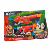 تفنگ پک 2 تایی تفنگ ایکس شات X-Shot سری Dino Attack کد 4859