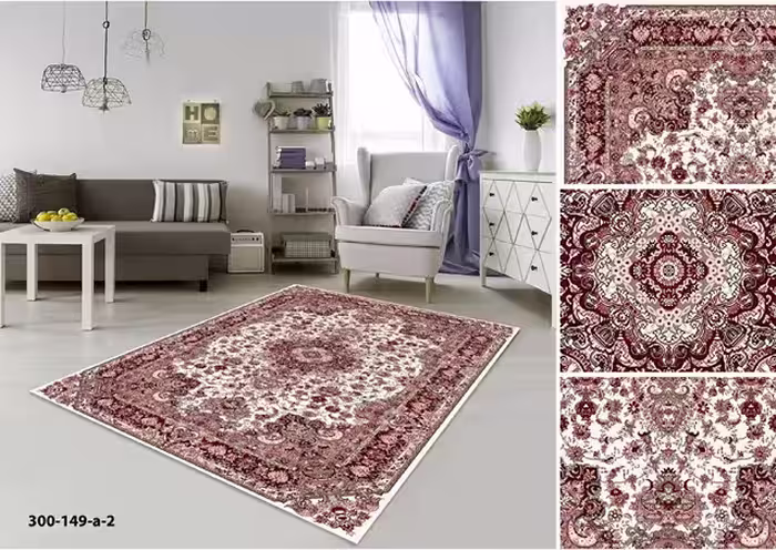 روفرشی کشدار مخمل شانل ترک(کشدوزی شده)-کد طرح 671