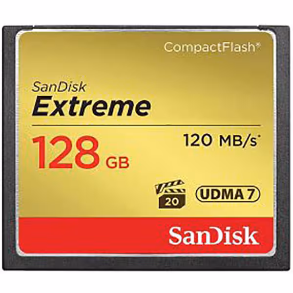کارت حافظه CompactFlash سن دیسک Extreme سرعت 120M ظرفیت 128 گیگابایت - فروشگاه اینترنتی پروتاچ