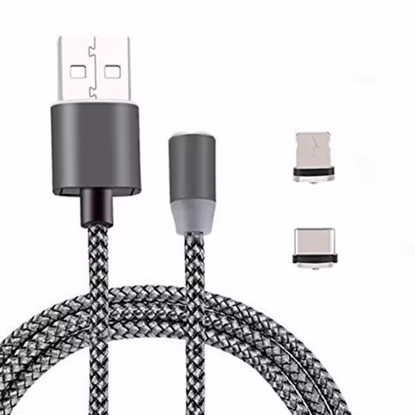 کابل تبدیل مغناطیسی USB به USB-C/microUSB يسيدو مدل CA11 طول 1.1 متر