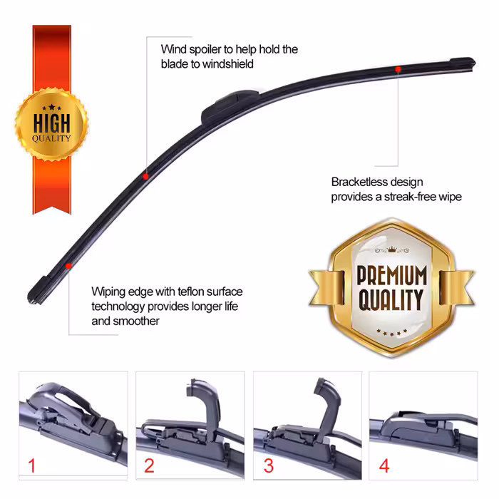 تیغه برف پاک‌کن رویال اسپرت مدل FLAT PRO مناسب برای سورن بسته 2 عددی